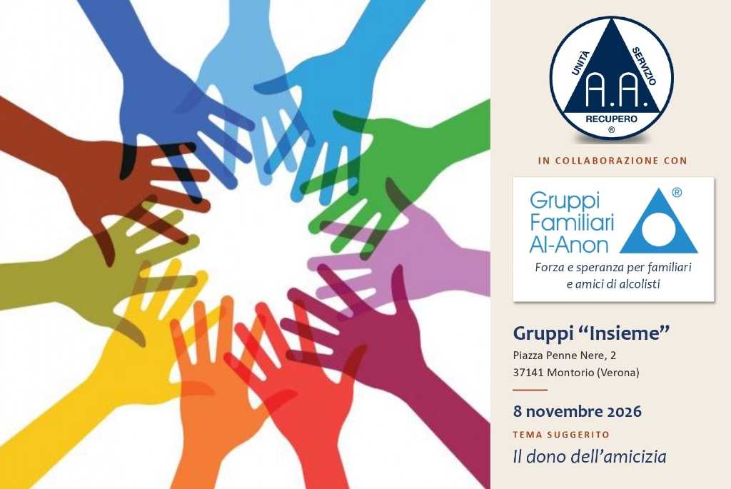 36°Anniversario "Gruppi Insieme" Al Anon e A.A. Montorio Verona 