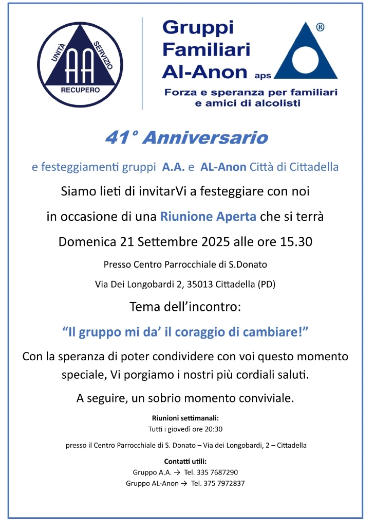 41° Anniversario Gruppo "Città di Cittadella"