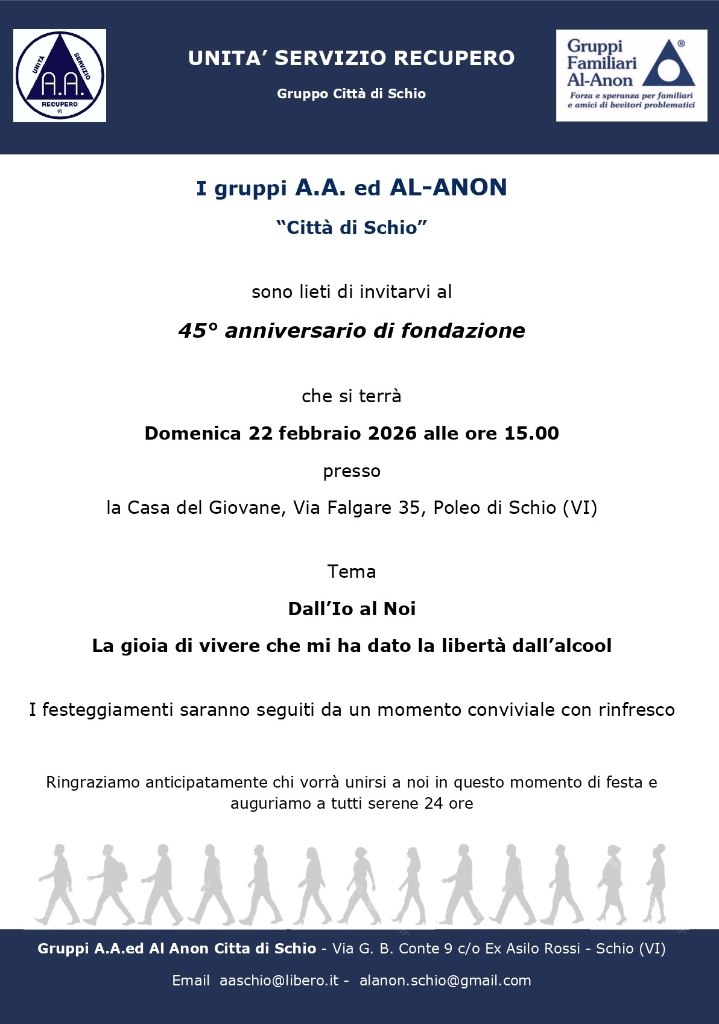 45°Anniversario del Gruppo "Città di Schio" 2026